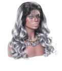 Perruques principales indiennes de cheveux de dentelle de la vague 100 lisses de corps pleines pour des femmes de couleur